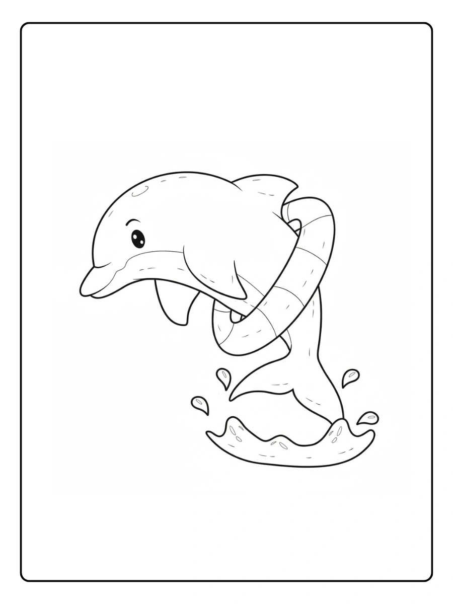 Dolphin Coloring Pages – Dolphin for Kids