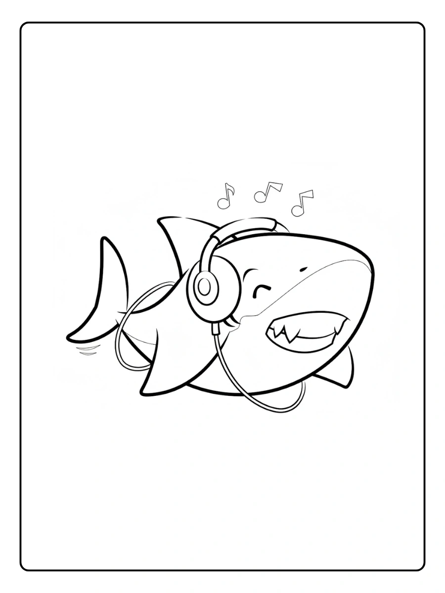Shark Coloring Pages – Ocean Shark