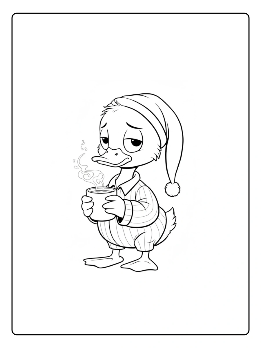 Cute Duck Coloring Pages – Cartoon Duck Cute Duck Coloring Pages – Cartoon Duck