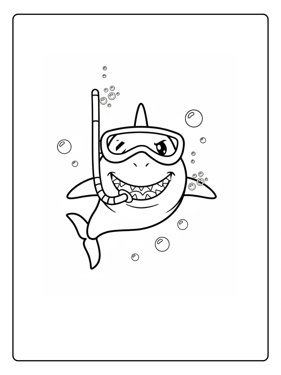 Shark Coloring Pages – Shark Teeth