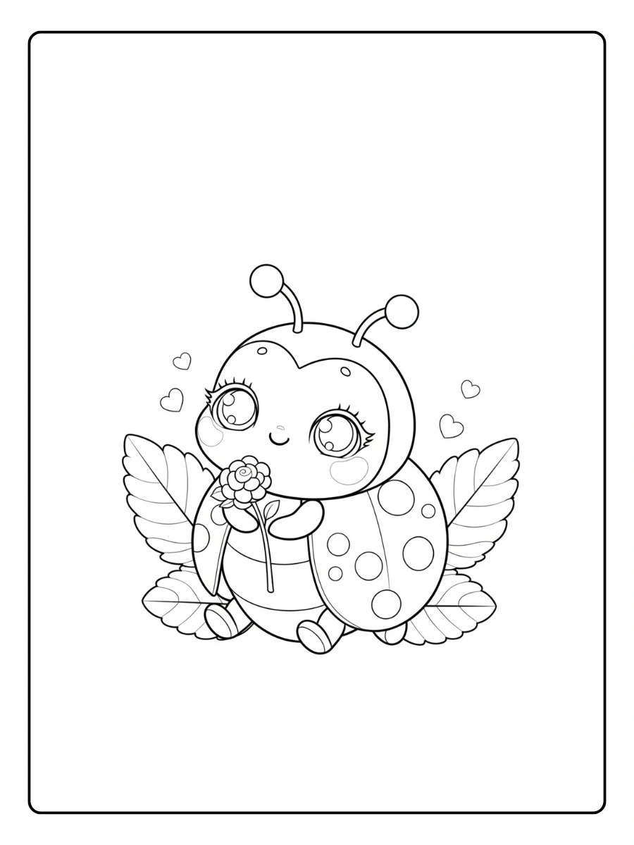 Ladybug Coloring Pages – Little Ladybug for Kids