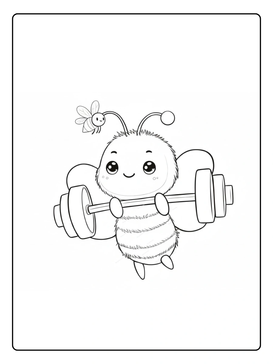 Bee Coloring Pages – Bee Line Art