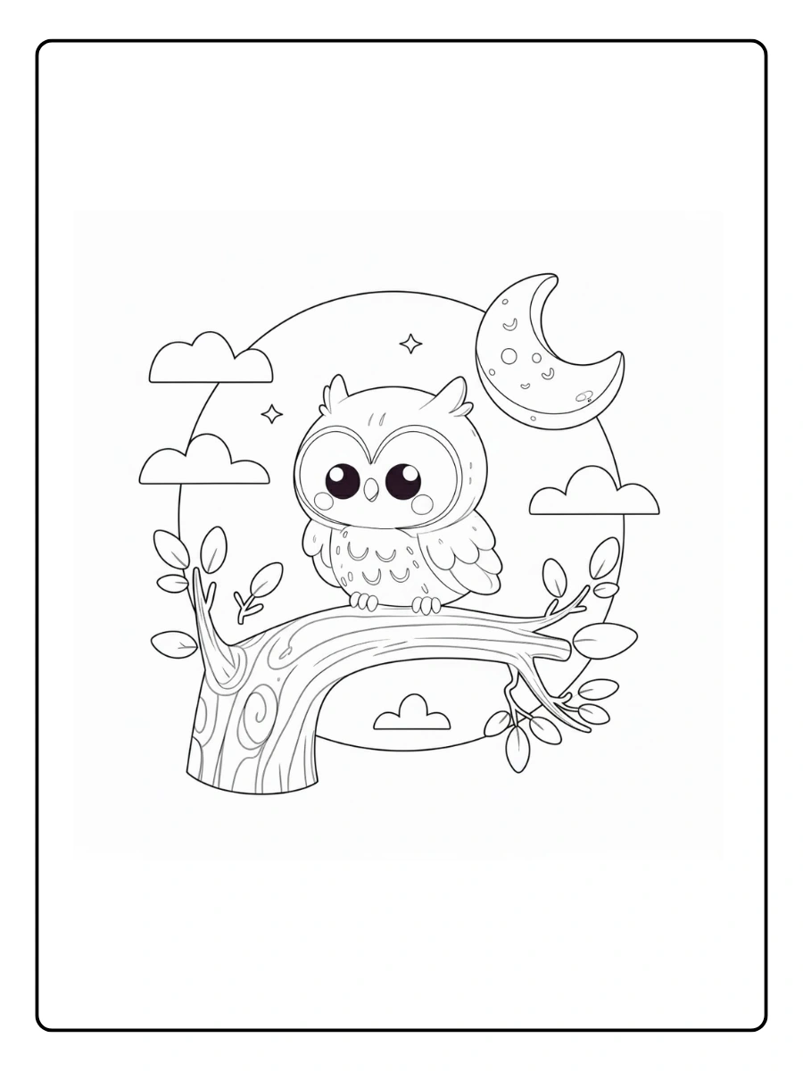 Cute Owl Coloring Pages – Little Owl Cute Owl Coloring Pages – Little Owl
