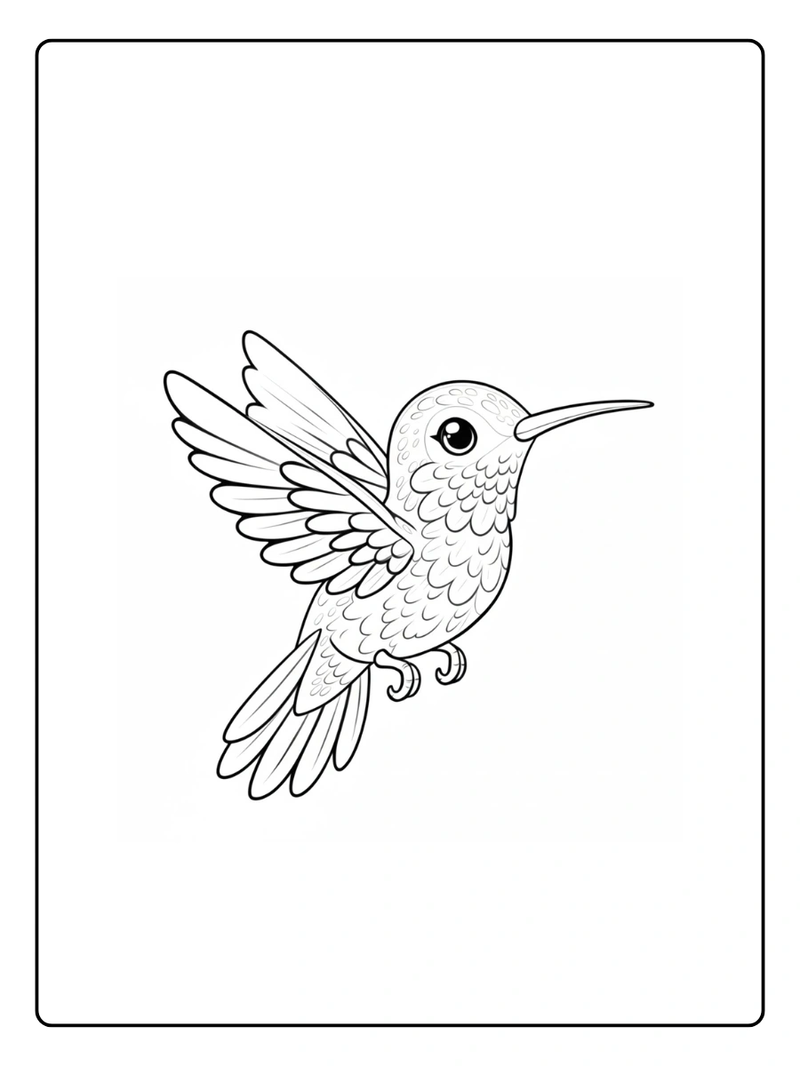 Bird Coloring Pages – Bird Easy Coloring