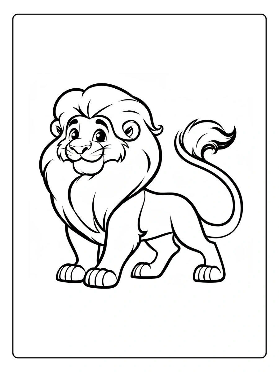Lion Coloring Pages – African Lion