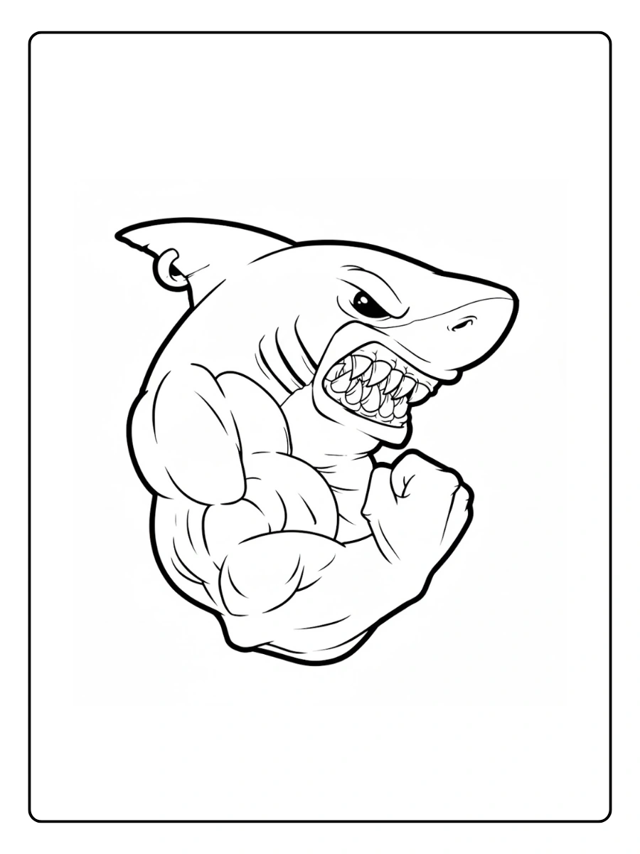 Shark Coloring Pages – Great White Shark