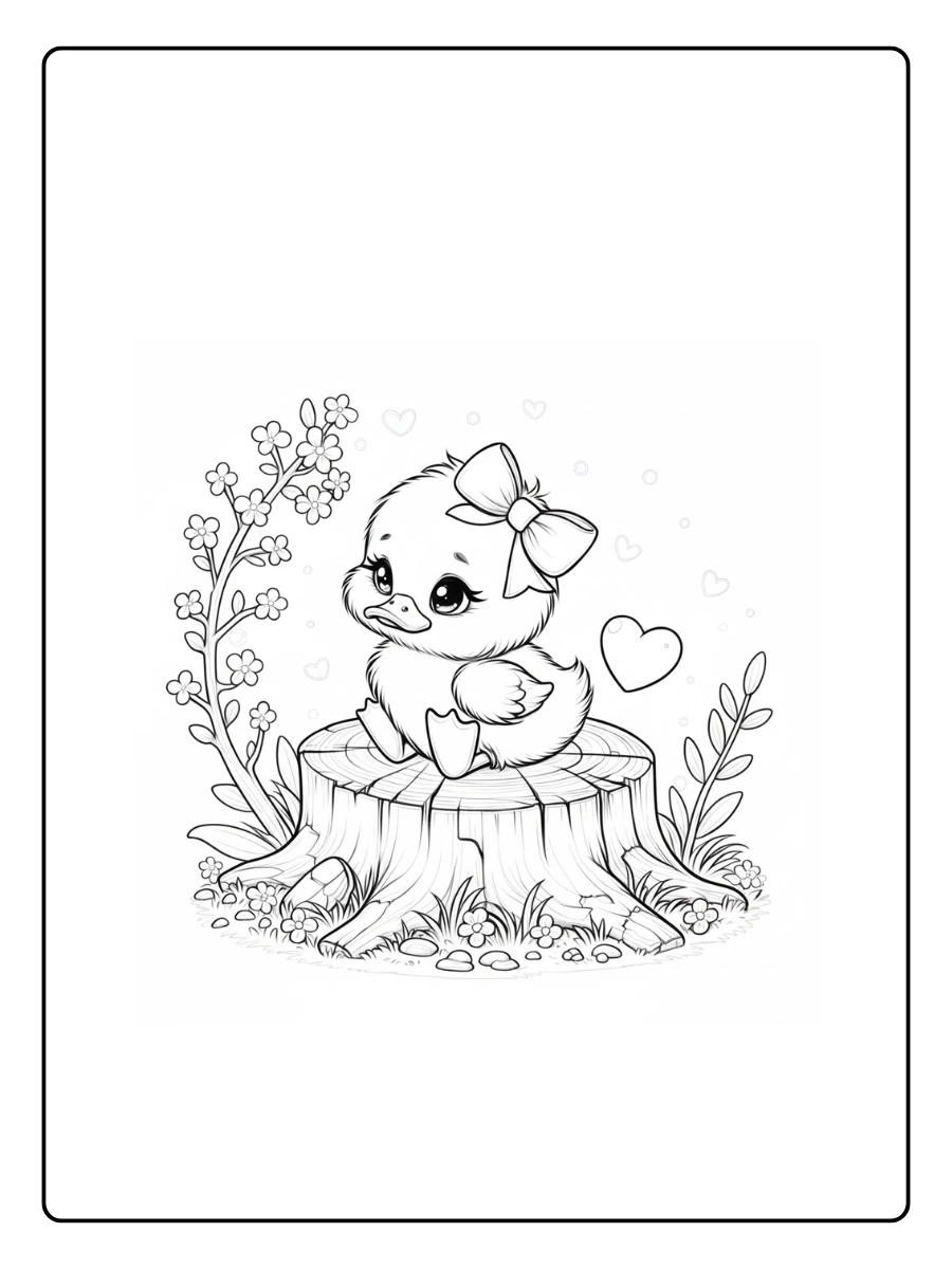 Cute Duck Coloring Pages – Playful Duck Cute Duck Coloring Pages – Playful Duck