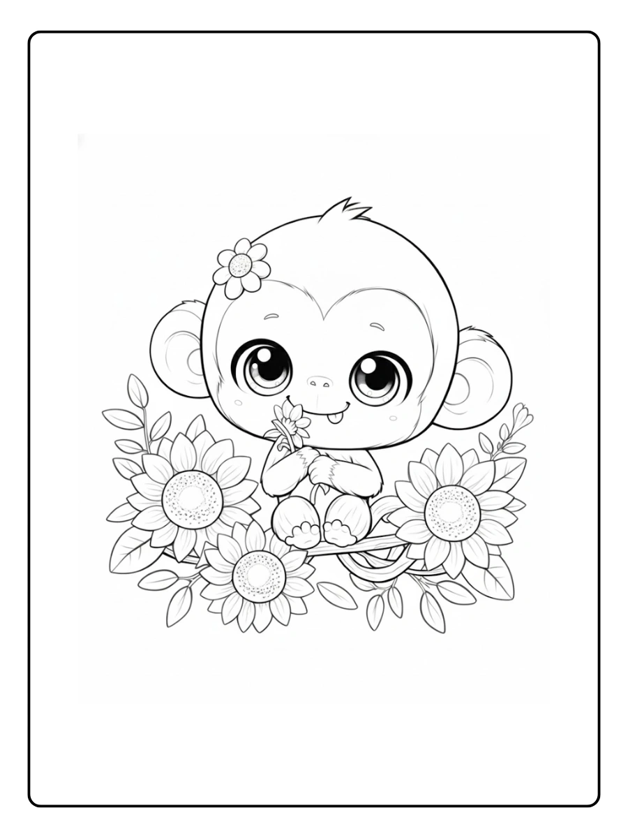 Monkey Coloring Pages – Monkey Easy Coloring Monkey Coloring Pages – Monkey Easy Coloring