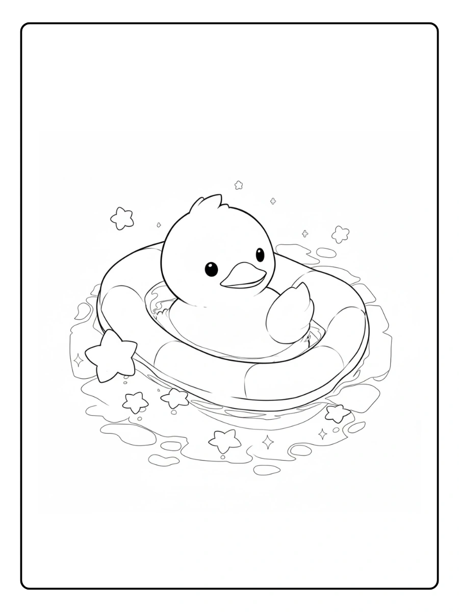 Cute Duck Coloring Pages – Kawaii Duck Cute Duck Coloring Pages – Kawaii Duck