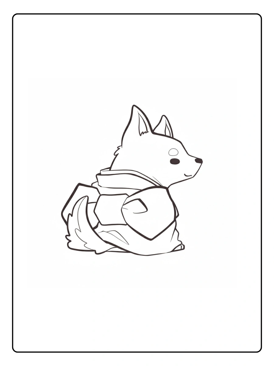 Cute Wolf Coloring Pages – Cartoon Wolf Cute Wolf Coloring Pages – Cartoon Wolf