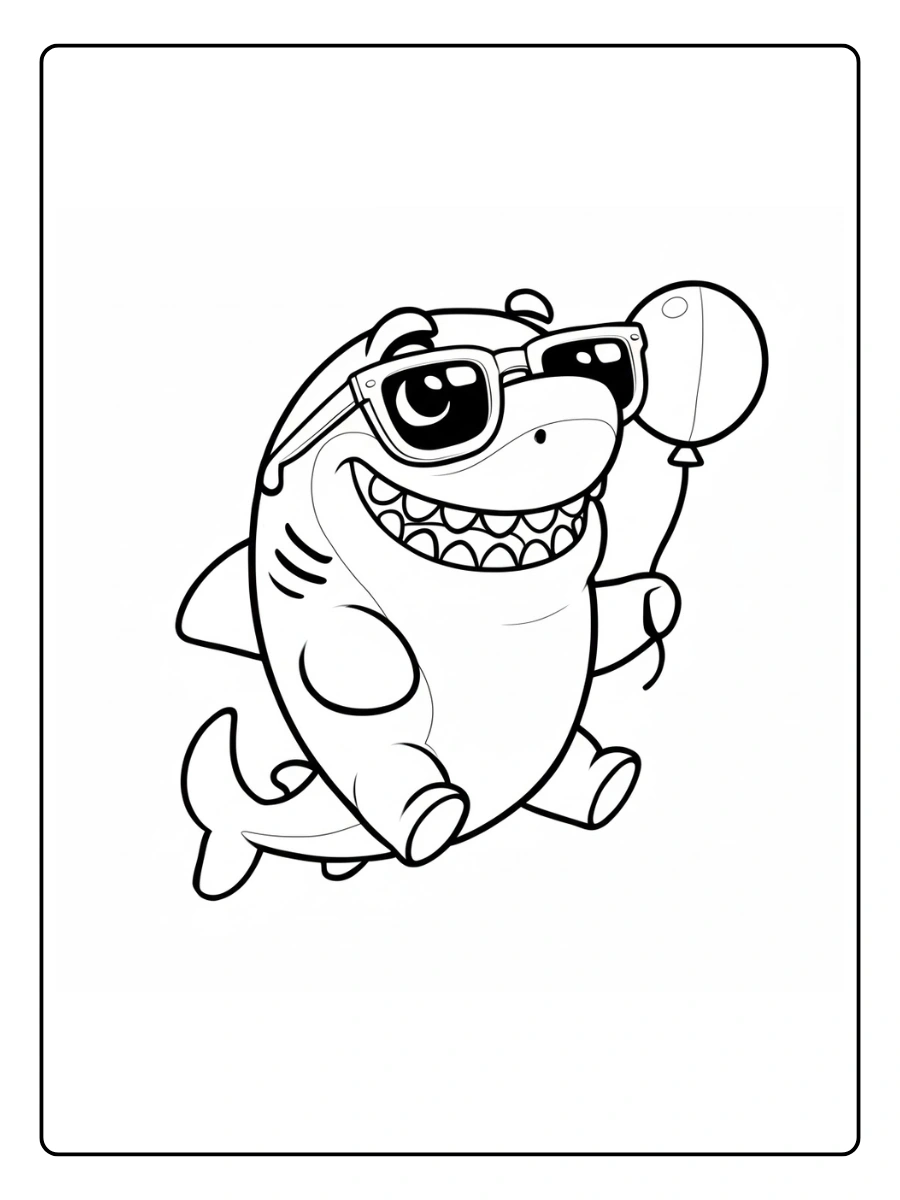 Shark Coloring Pages – Baby Shark