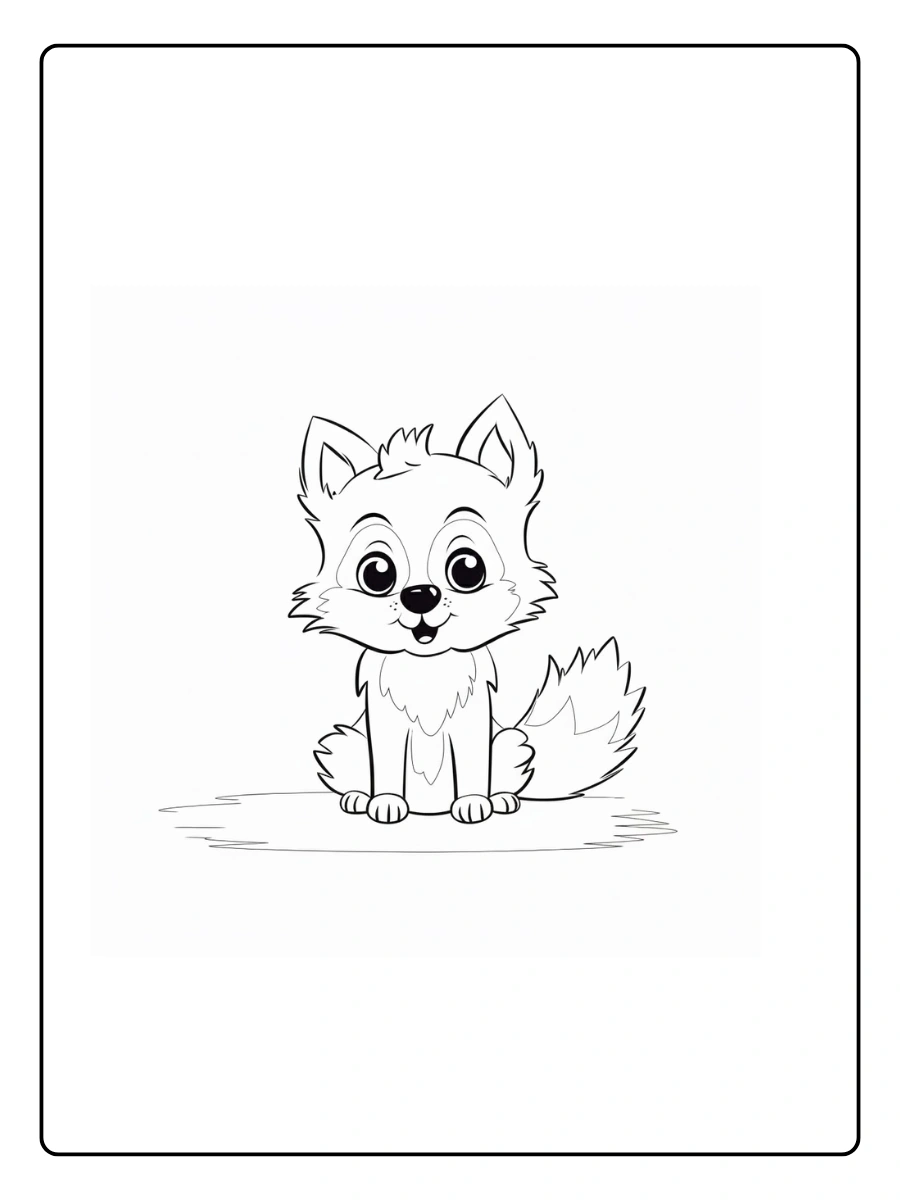 Cute Wolf Coloring Pages – Wolf Face Cute Wolf Coloring Pages – Wolf Face