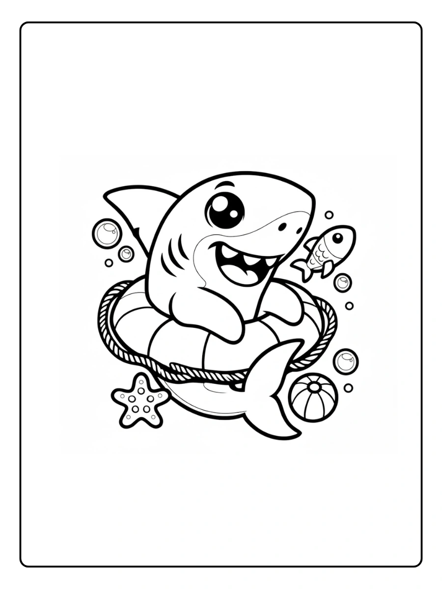 Shark Coloring Pages – Tiger Shark