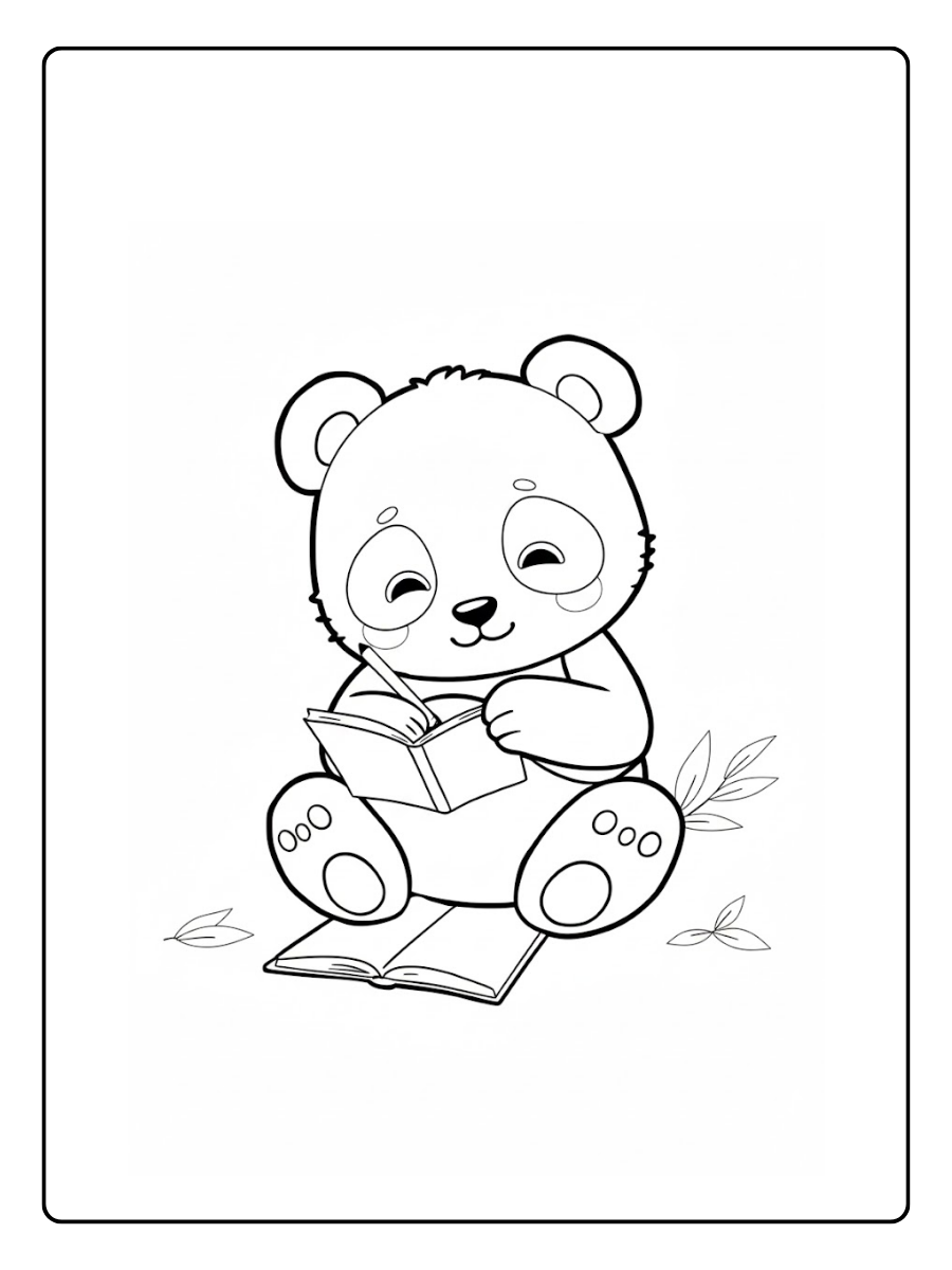Cute Panda Coloring Pages – Cute Panda for Kids