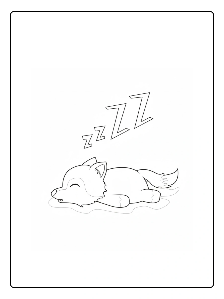 Cute Wolf Coloring Pages – Wolf Puppy Cute Wolf Coloring Pages – Wolf Puppy