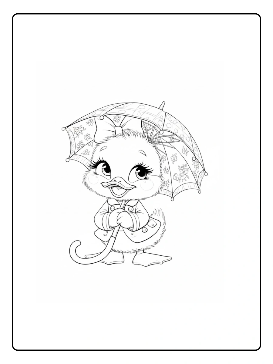 Cute Duck Coloring Pages – Sitting Duck Cute Duck Coloring Pages – Sitting Duck