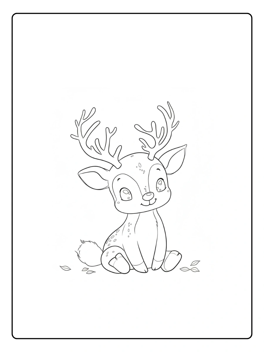 Deer Coloring Pages – Deer for Kids