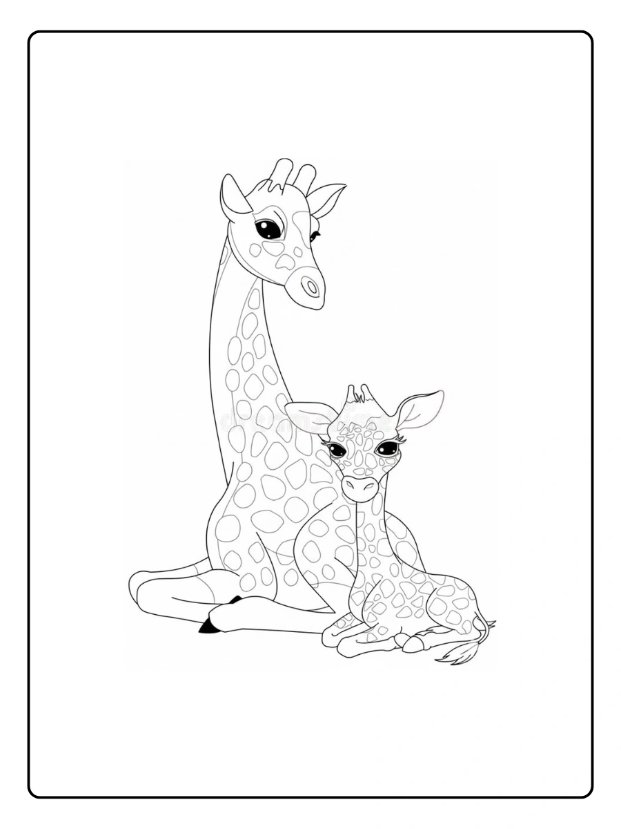 Giraffe Coloring Pages – Giraffe Printable