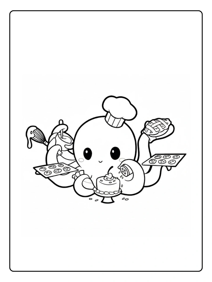 Octopus Coloring Pages – Funny Octopus