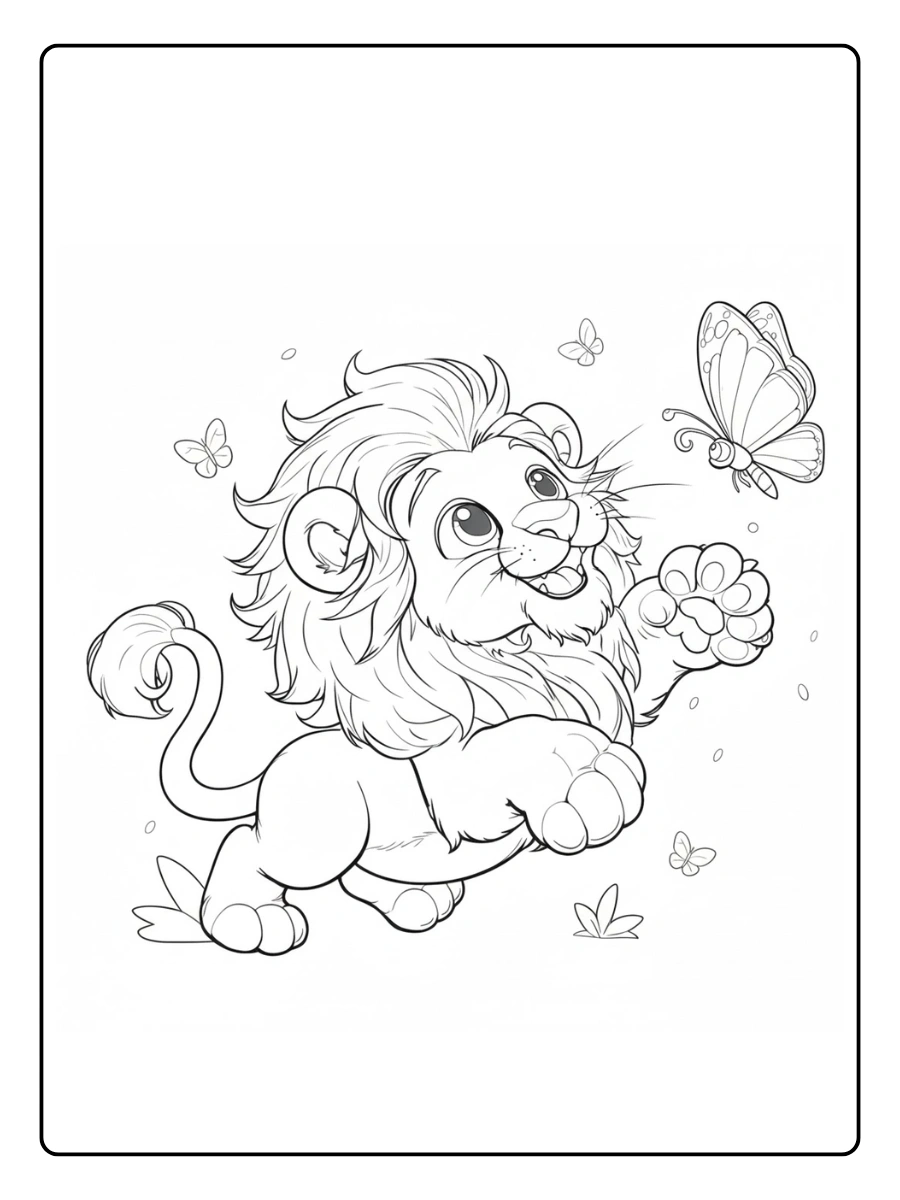 Lion Coloring Pages – King of the Jungle