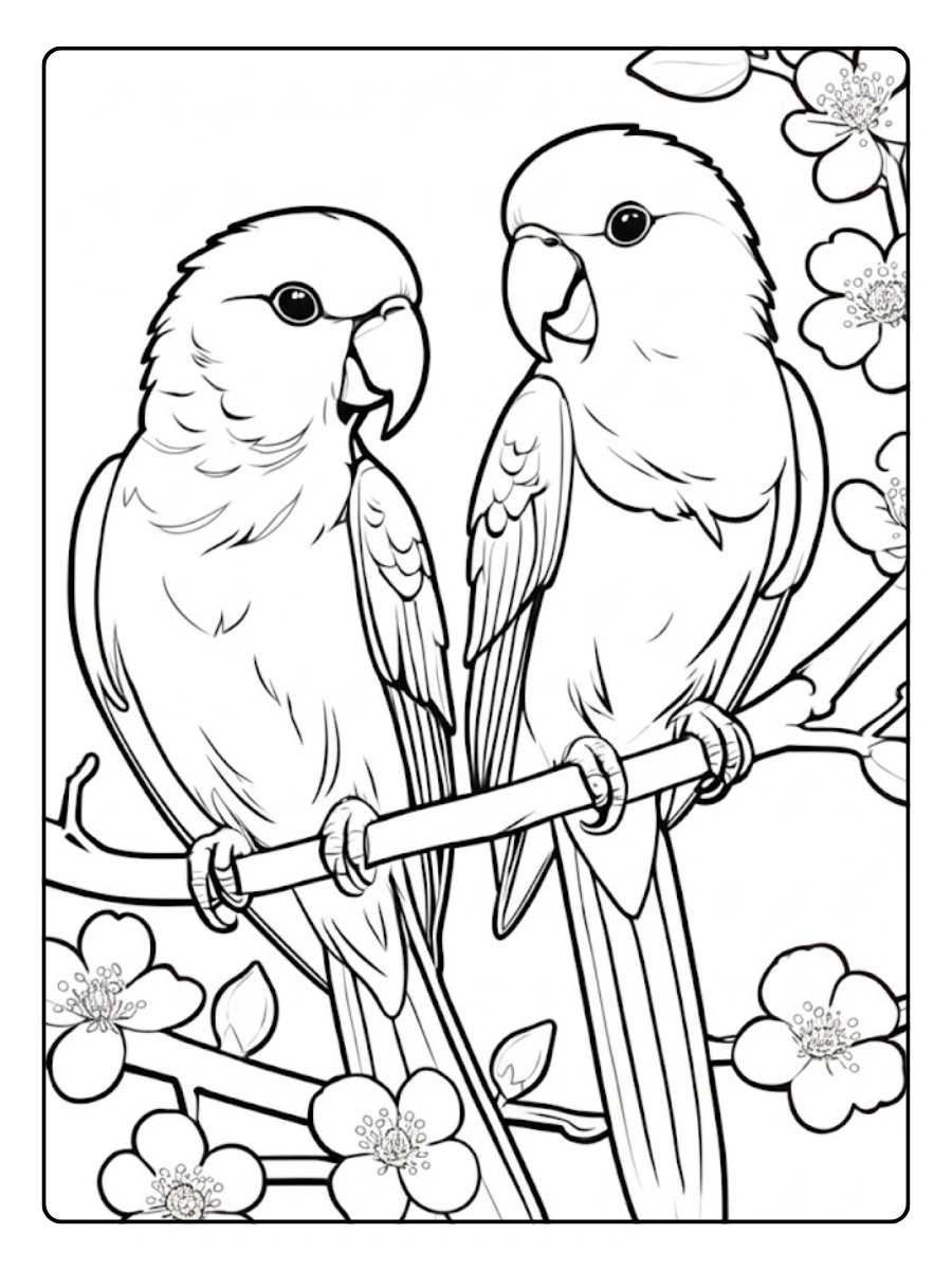Bird Coloring Pages – Simple Bird Outline