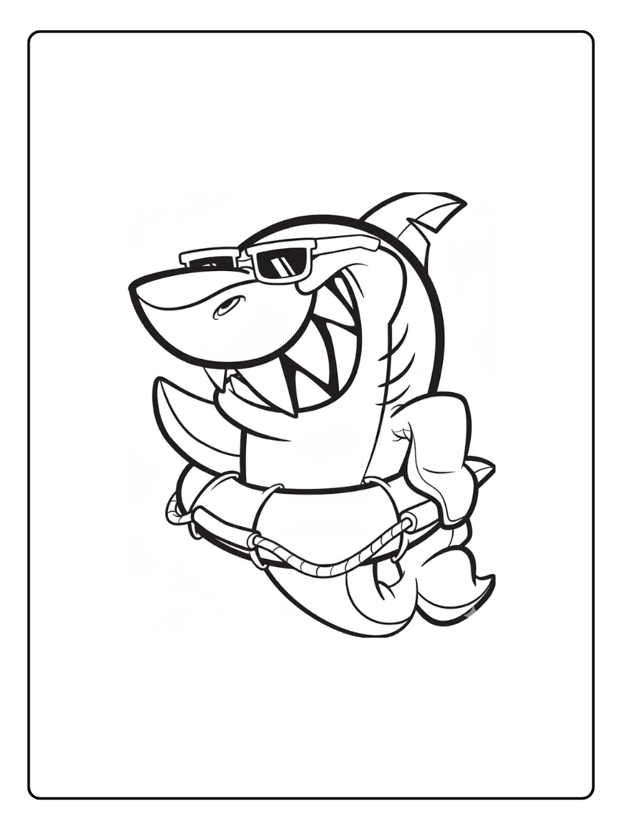 Shark Coloring Pages – Shark Face