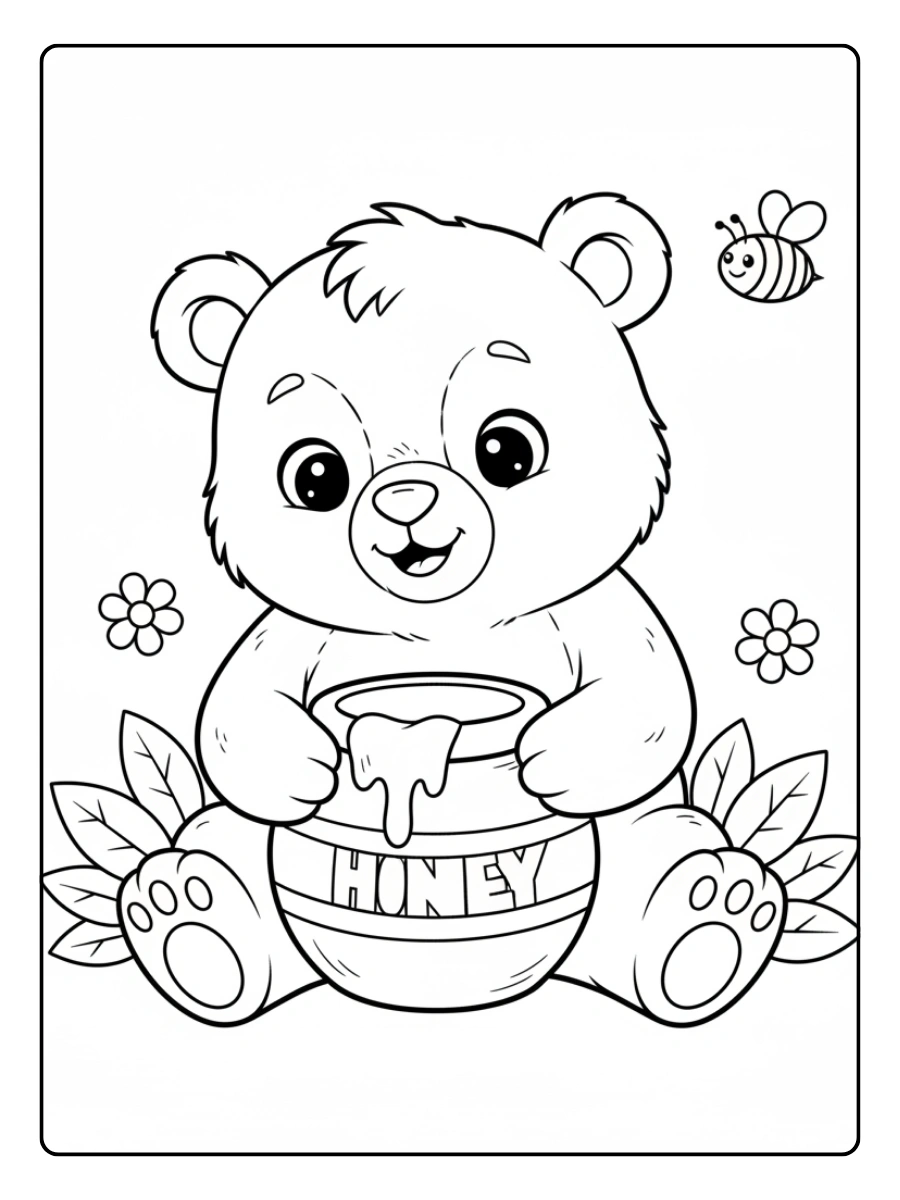 Bear Coloring Pages – Little Bear