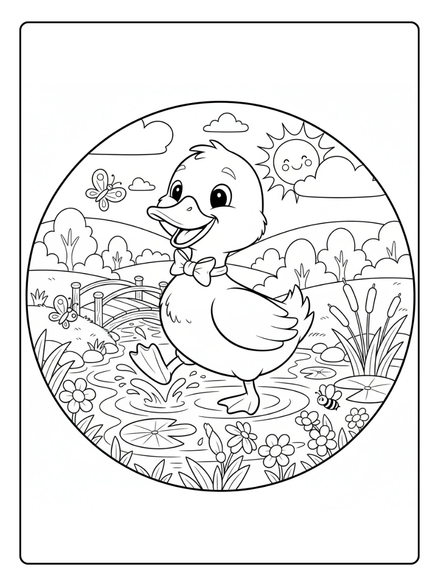Cute Duck Coloring Pages – Duck in Nature Cute Duck Coloring Pages – Duck in Nature