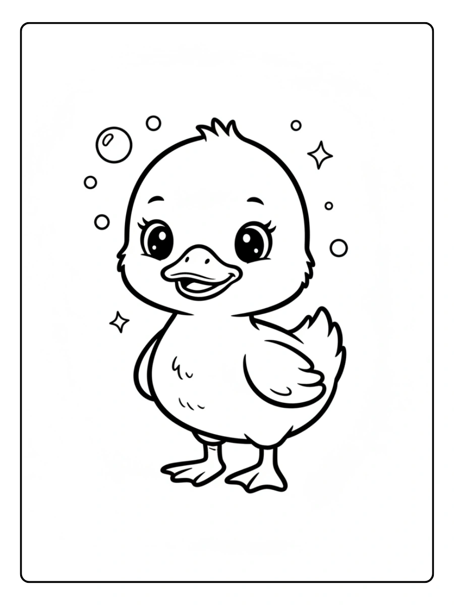 Cute Duck Coloring Pages – Easy Cute Duck Cute Duck Coloring Pages – Easy Cute Duck
