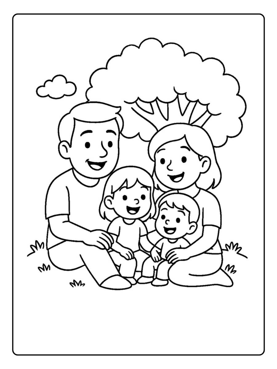 Family Love Coloring Pages (10)