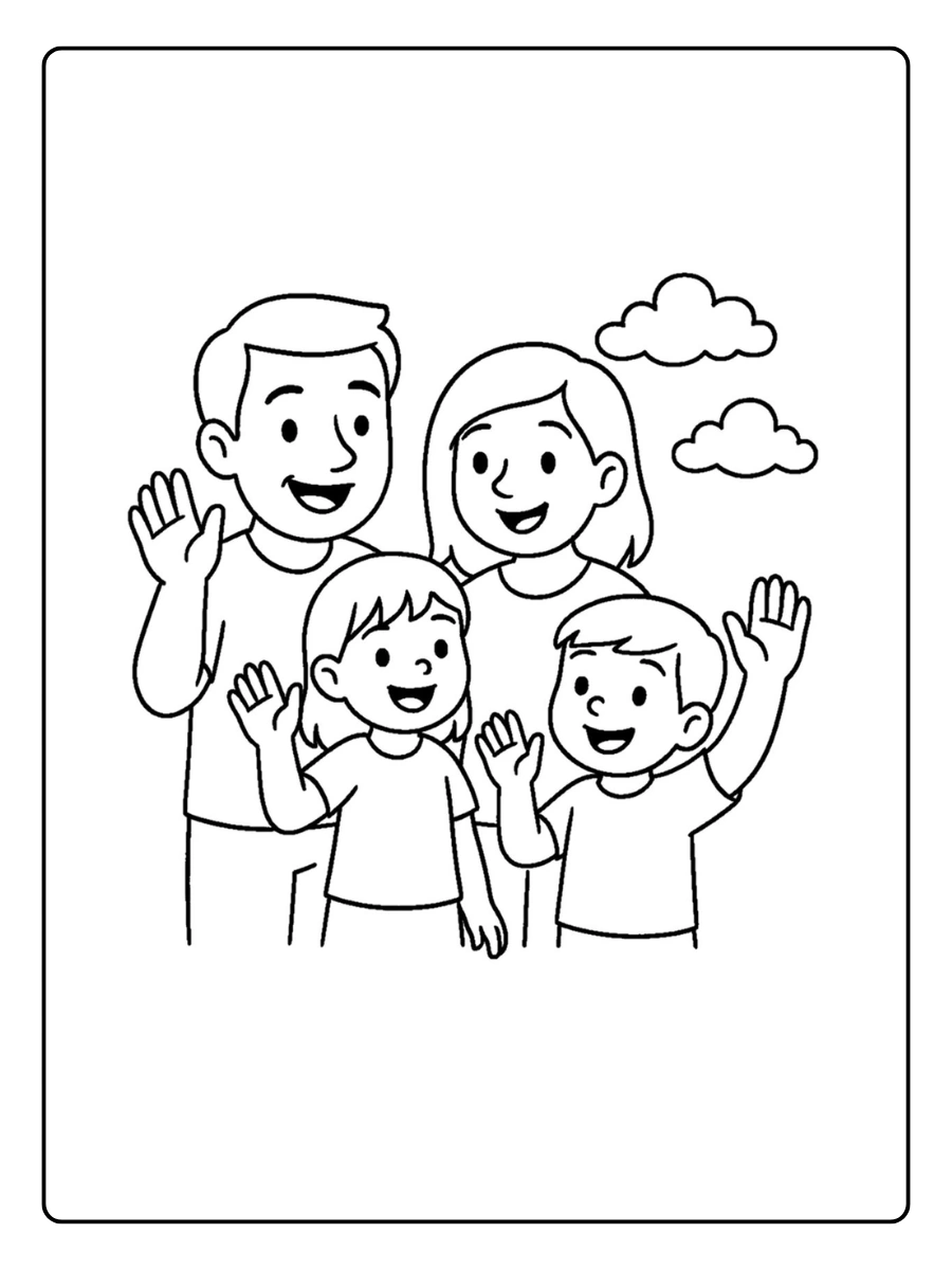 Family Love Coloring Pages (2)