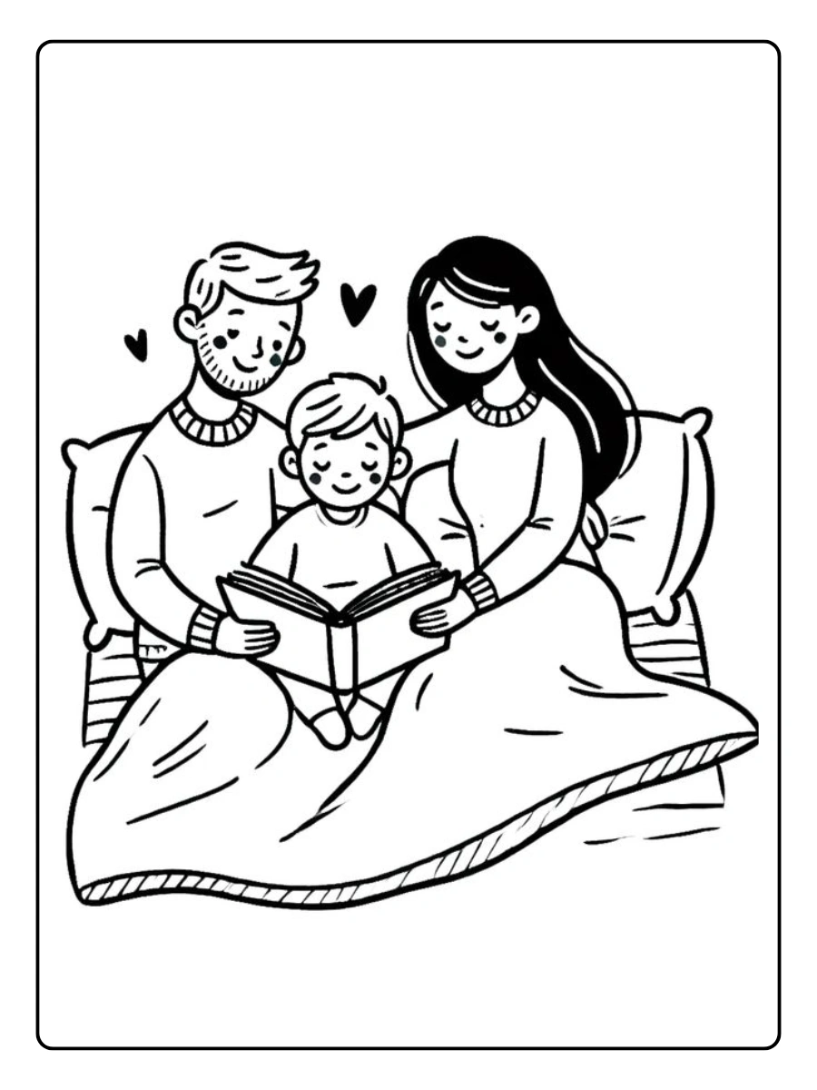 Family Love Coloring Pages (5)