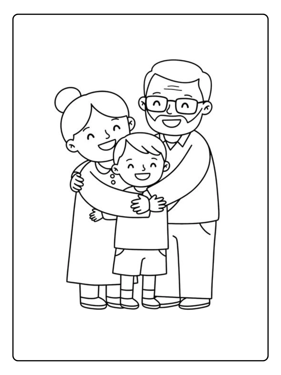 Family Love Coloring Pages (8)