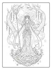 Fantasy Coloring Pages – Fantasy Goddess