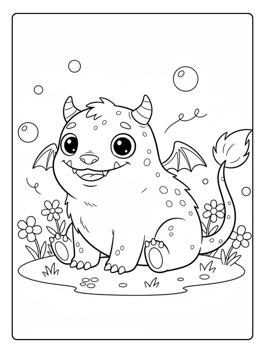 Fantasy Coloring Pages – Fantasy Monster