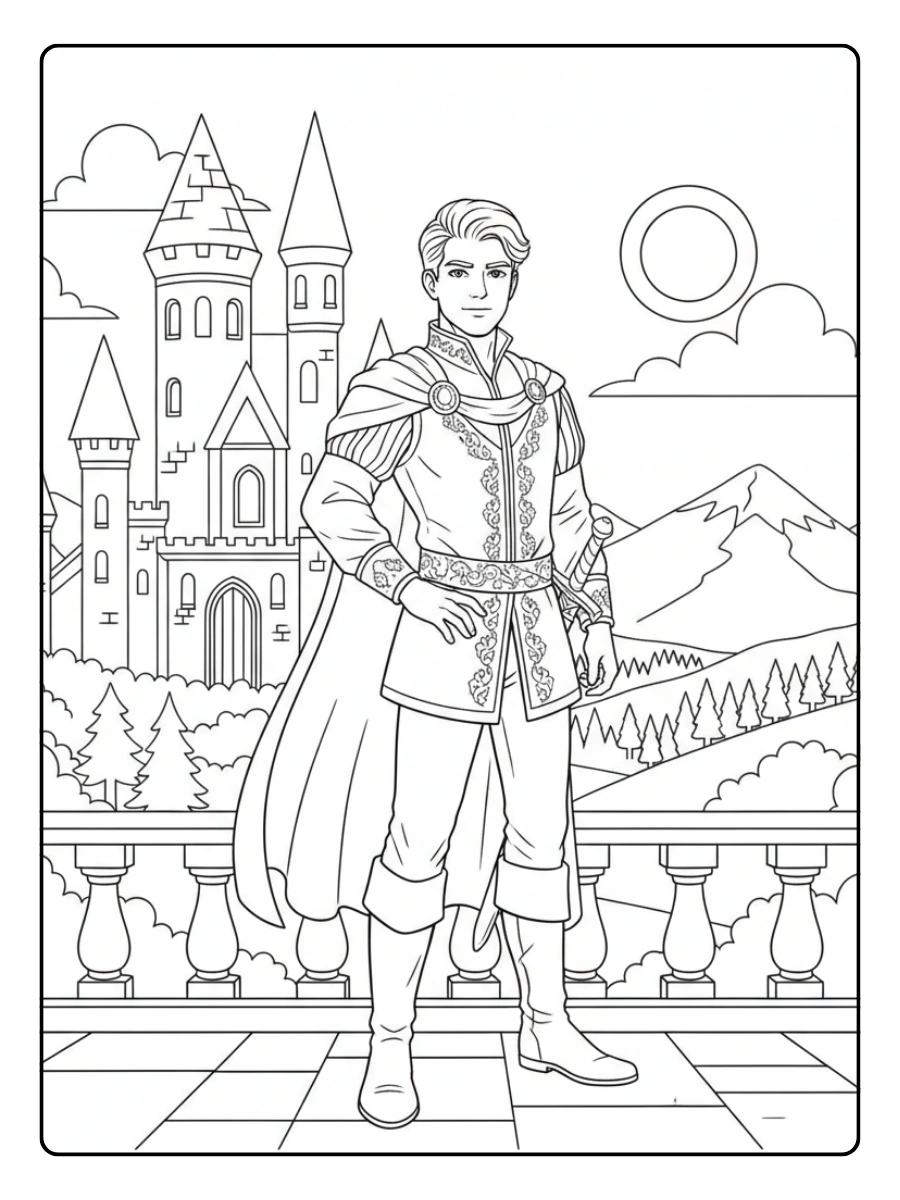 Fantasy Coloring Pages – Fantasy Prince