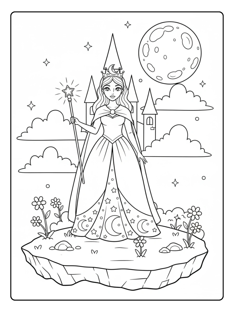 Fantasy Coloring Pages – Fantasy Queen