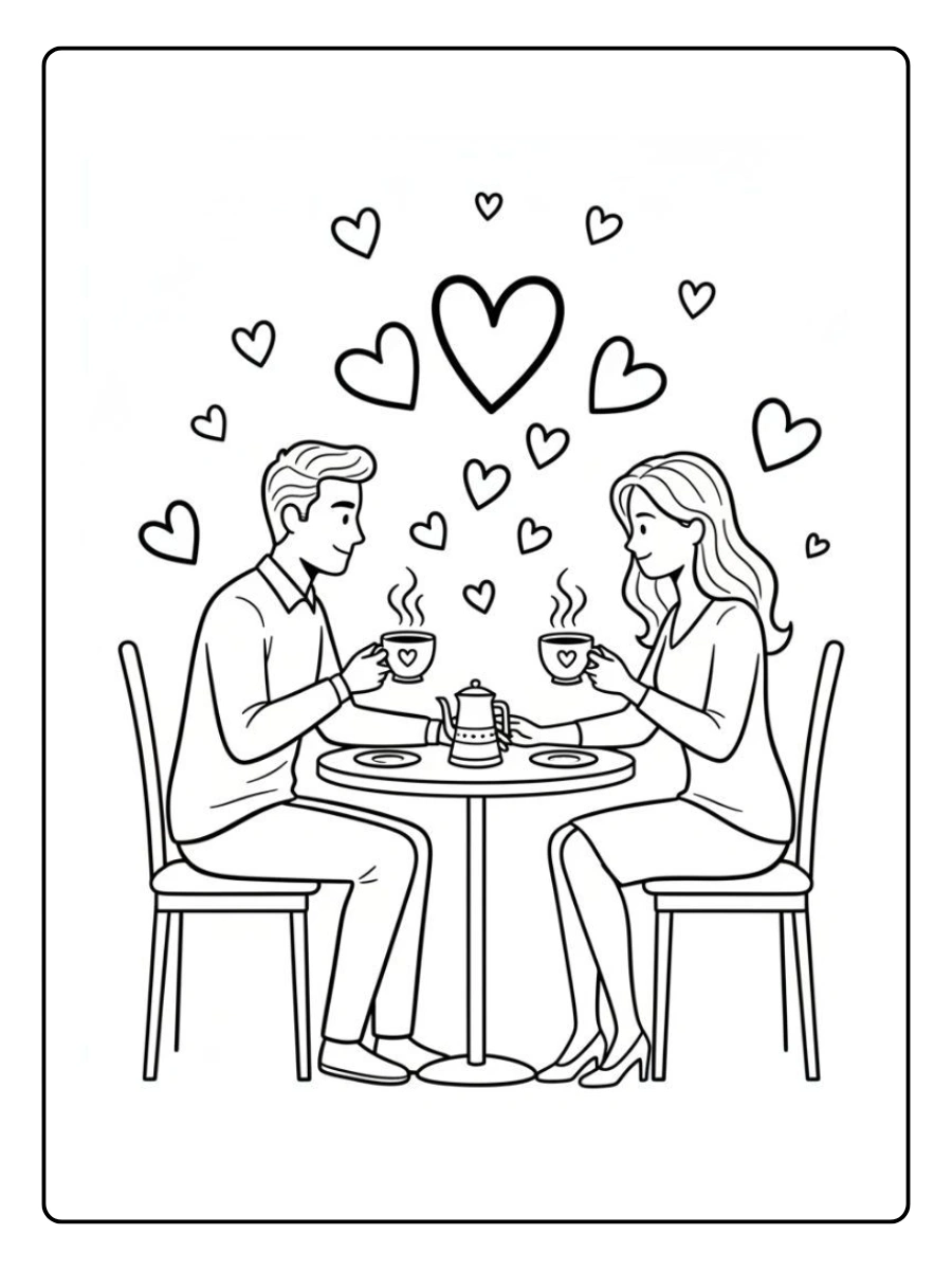 Husband and Wife Coloring Pages (6)