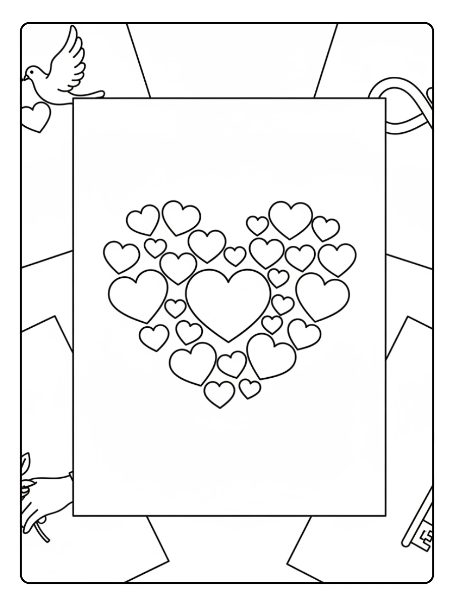 Love Symbols Coloring Pages – Valentine Gift