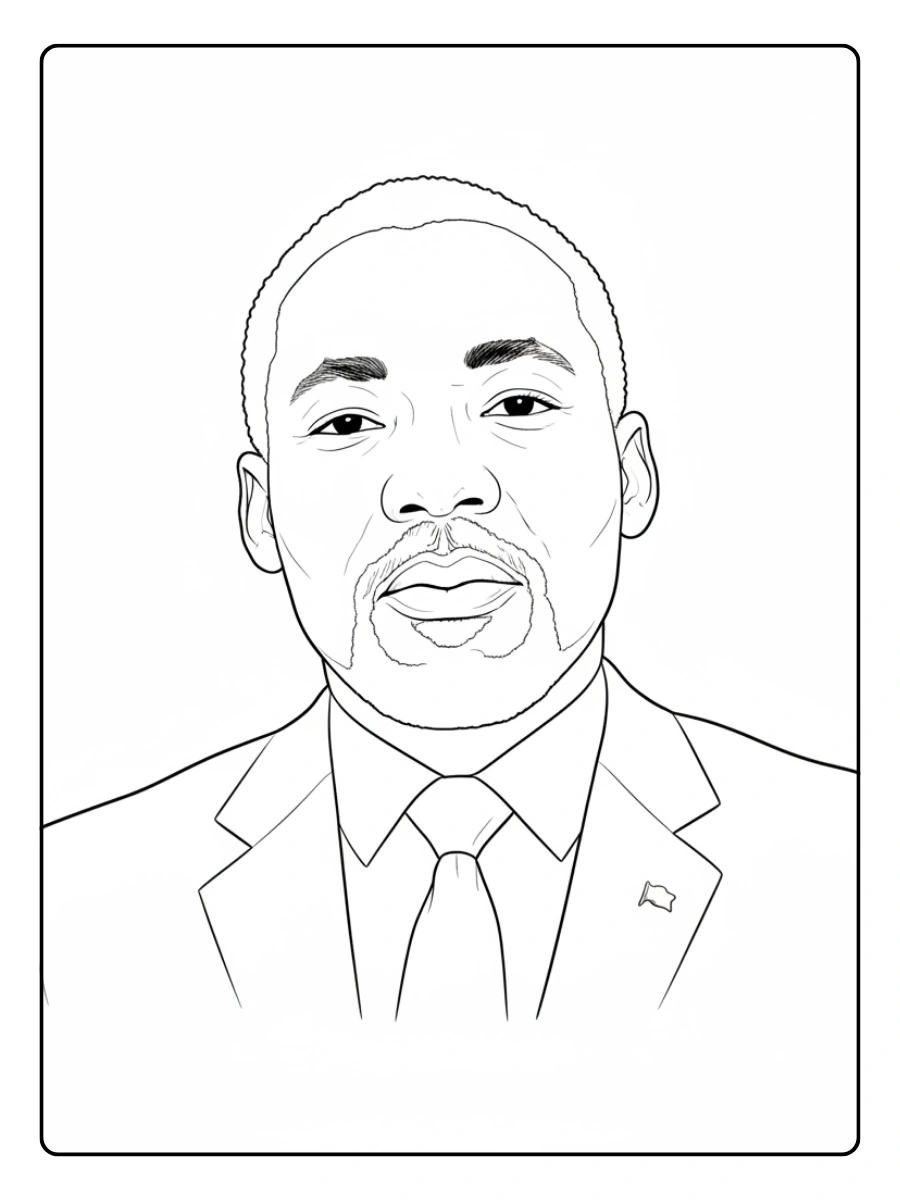 Martin Luther King Coloring Pages – Civil Rights