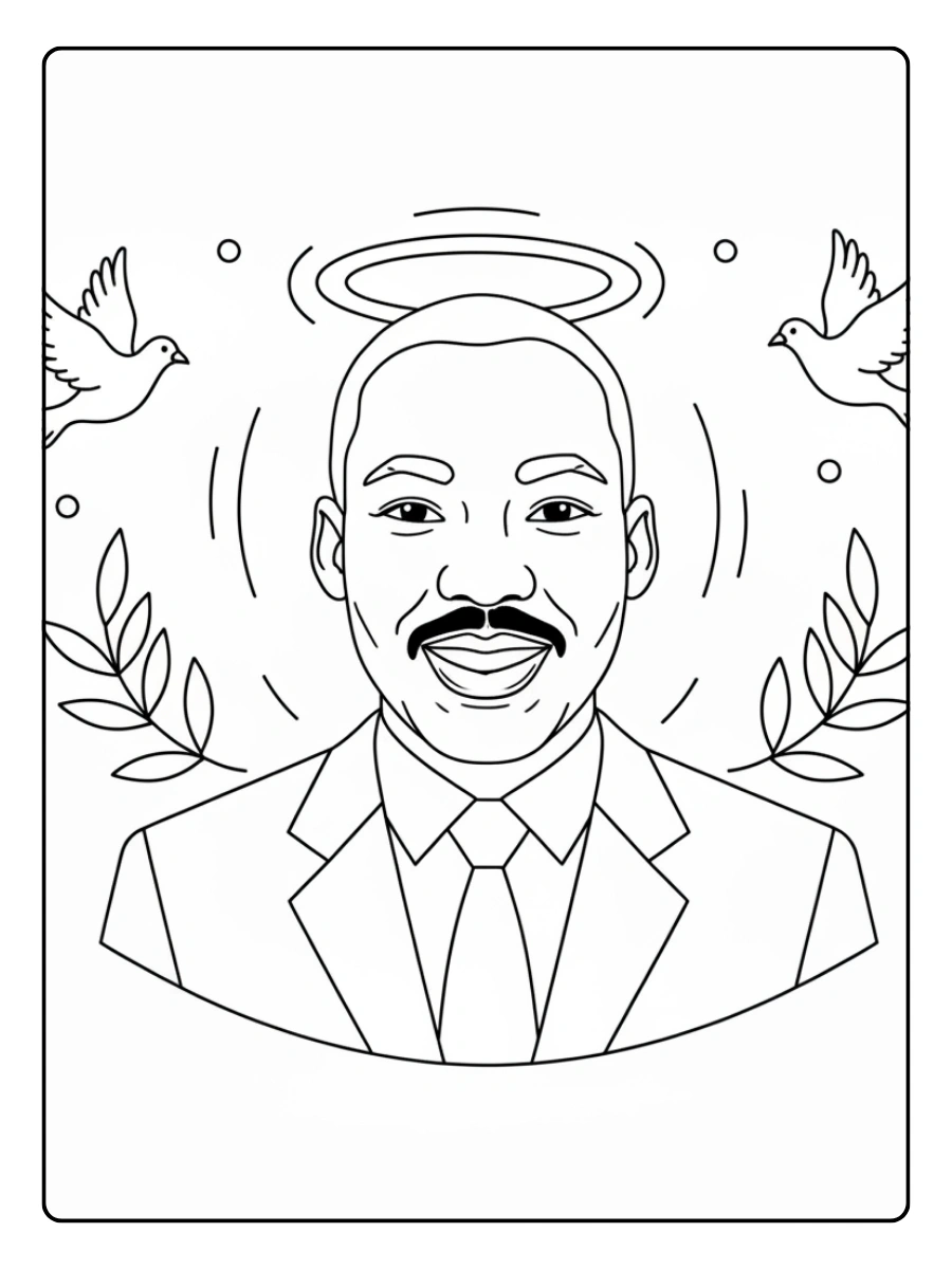 Martin Luther King Coloring Pages – Classroom Use