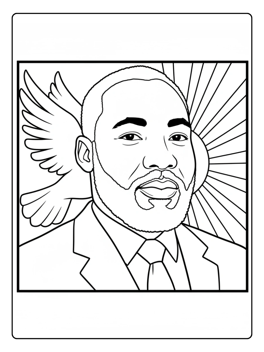 Martin Luther King Coloring Pages – Famous Quote