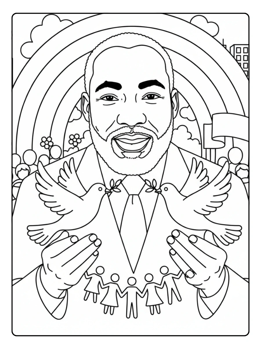 Martin Luther King Coloring Pages – Hope and Unity