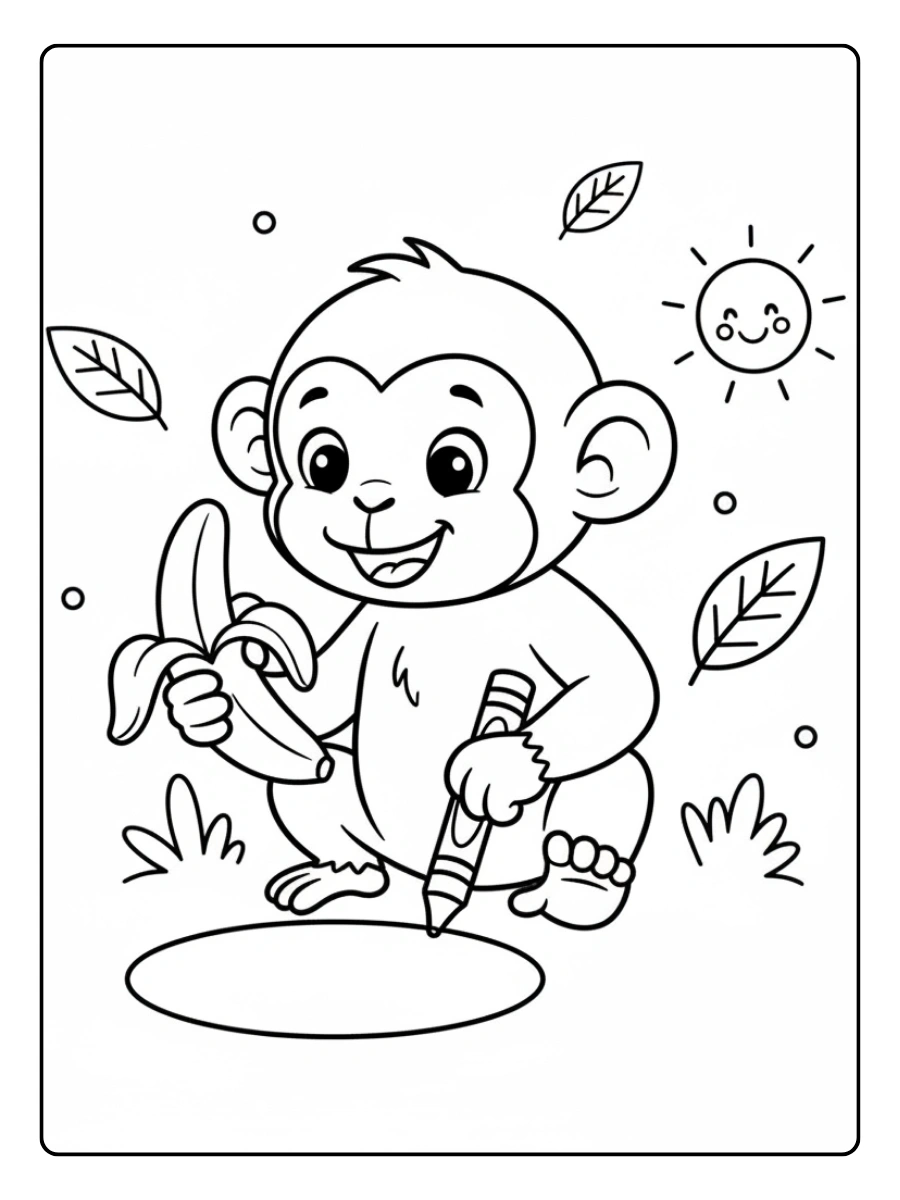 Monkey Coloring Pages – Monkey Coloring Sheet Monkey Coloring Pages – Monkey Coloring Sheet