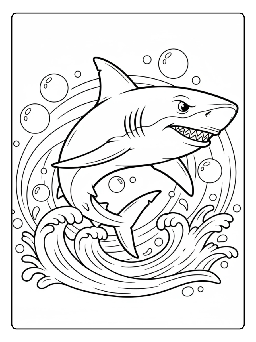 Shark Coloring Pages – Cool Shark