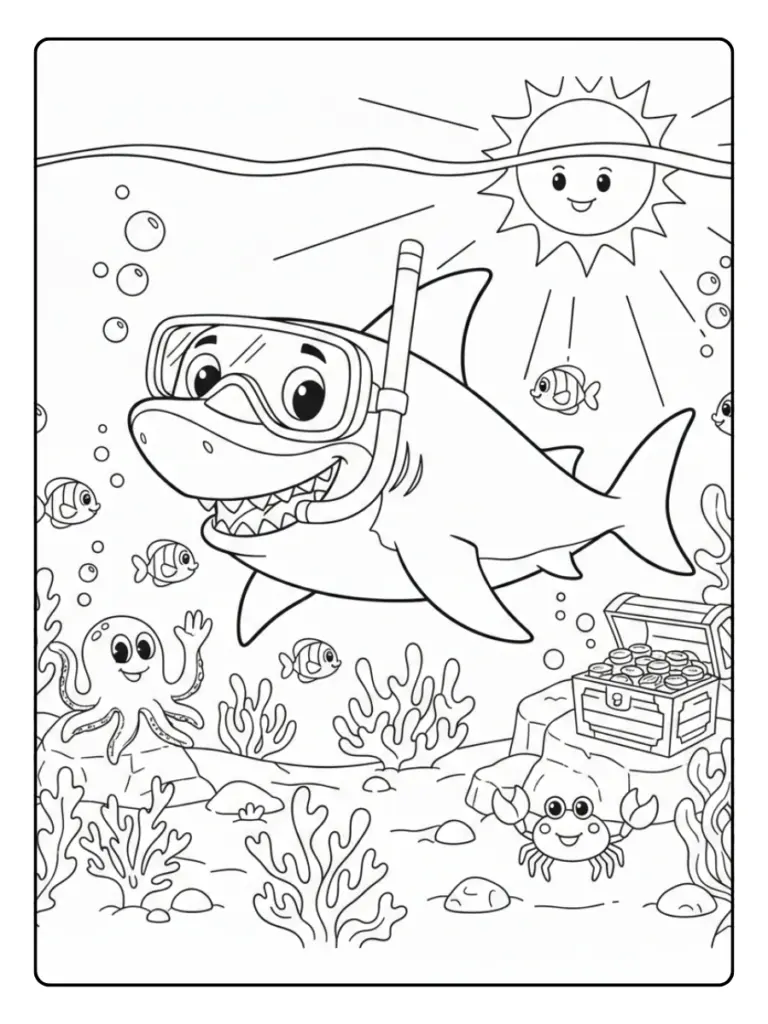 Shark Coloring Pages – Shark Adventure