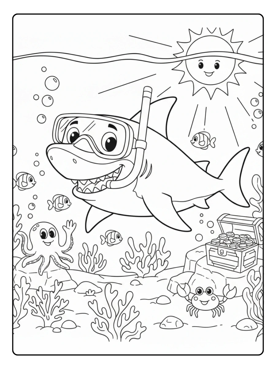 Shark Coloring Pages – Shark Adventure