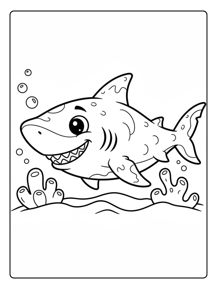 Shark Coloring Pages – Shark for Kids