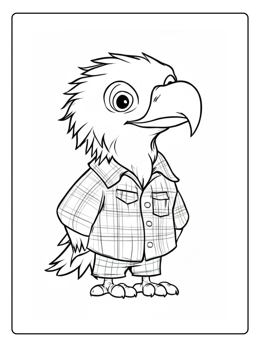 eagles coloring pages (10)