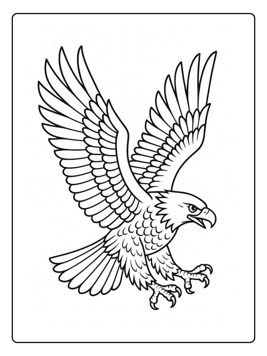 eagles coloring pages (15)